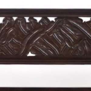 Headboard Banana Carving Plantation Teak