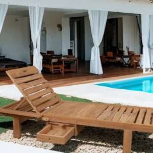 Sun Lounger With Arm