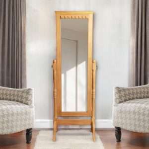 Standing Mirror Hanging Plantation Teak