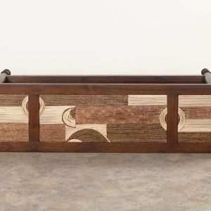 Model Top Table With Rattan And Seagrass In Plantation Teak Wood