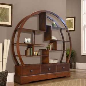 Round Bookshelf " JAPAN " Plantation Teak