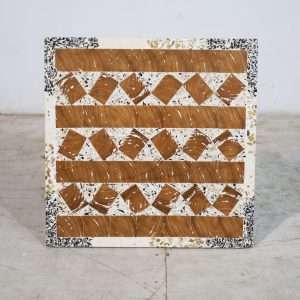 Model Top Table Terrazzo And Teak On Top