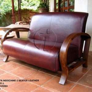 Sofa Indochine 2 Seater Leather