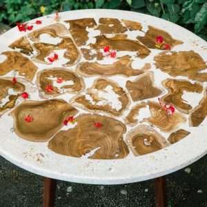 Model Top Table With Prime Terrazzo And Multi Old Roots