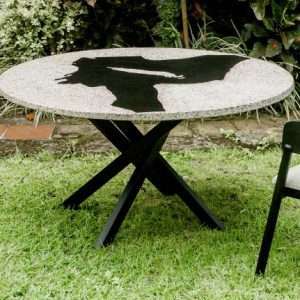 Model Top Table With Prime Terrazzo And Extra Large Old Roots