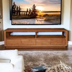 Low Cabinet Console Linear In Teak