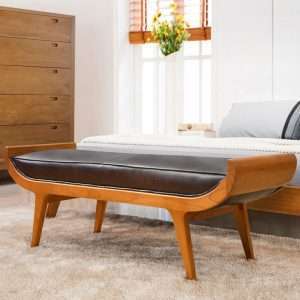 Bed End Fifties Leather