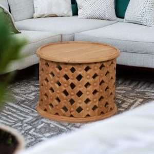 Round Coffee Table Reclaimed Teak