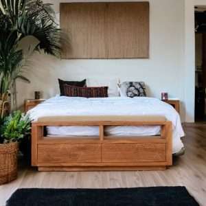 Bed End Linear In Teak