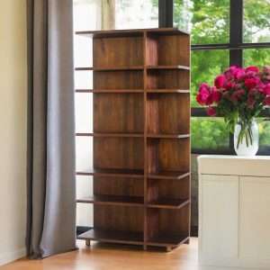 Bookrack Open With 12 Shelves Plantation Teak