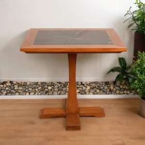 Coffee Table With Petrified Wood Top Plantation Teak