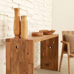 G5 Console Desk Stick Reclaimed Teak