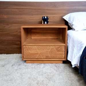 Nightstand Linear Plantation Teak