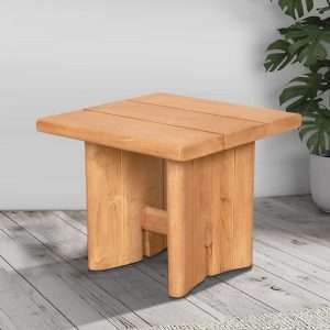 Side Table " H " Legs Plantation Teak