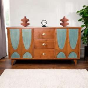 Cabinet Console With Curved Details Plantation Teak