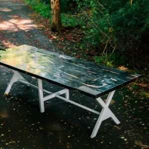 Dining Table Petrified Wood