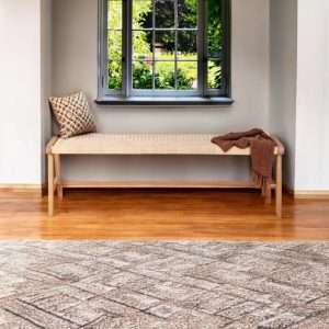 Bed End / Bench " RAMON " Woven Rattan Plantation Teak